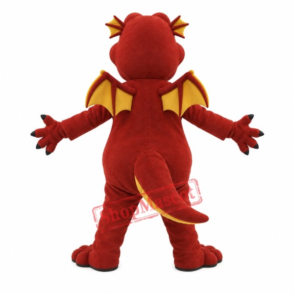 Red Dragon Mascot Costumes Red Dragon Mascot Costumes