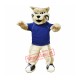 Power Bobcat Mascot Costume Power Bobcat Mascot Costume