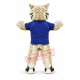 Power Bobcat Mascot Costume Power Bobcat Mascot Costume