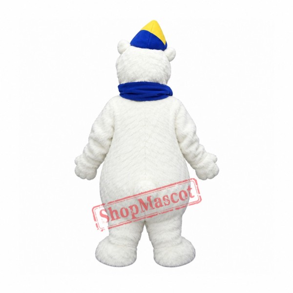 Happy Polar Bear Mascot Costume Happy Polar Bear Mascot Costume
