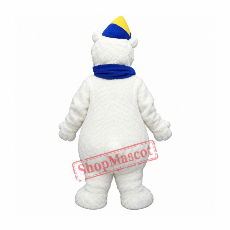 Happy Polar Bear Mascot Costume Happy Polar Bear Mascot Costume
