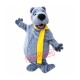 Happy Grey Bear Mascot Costume Happy Grey Bear Mascot Costume