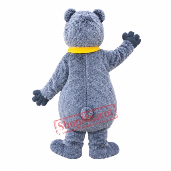Happy Grey Bear Mascot Costume Happy Grey Bear Mascot Costume