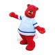 Cute Red Bear Mascot Costume