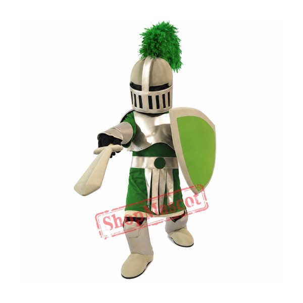 Green & Golden Knight Mascot Costume Green & Golden Knight Mascot Costume