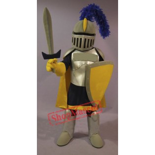 Yellow & Golden Knight Mascot Costume