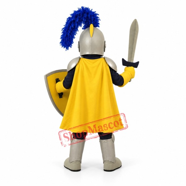 Yellow & Golden Knight Mascot Costume Yellow & Golden Knight Mascot Costume
