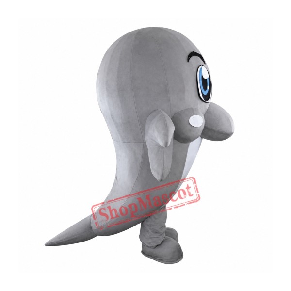 Professional Gray Dolphin Mascot Costume Professional Gray Dolphin Mascot Costume