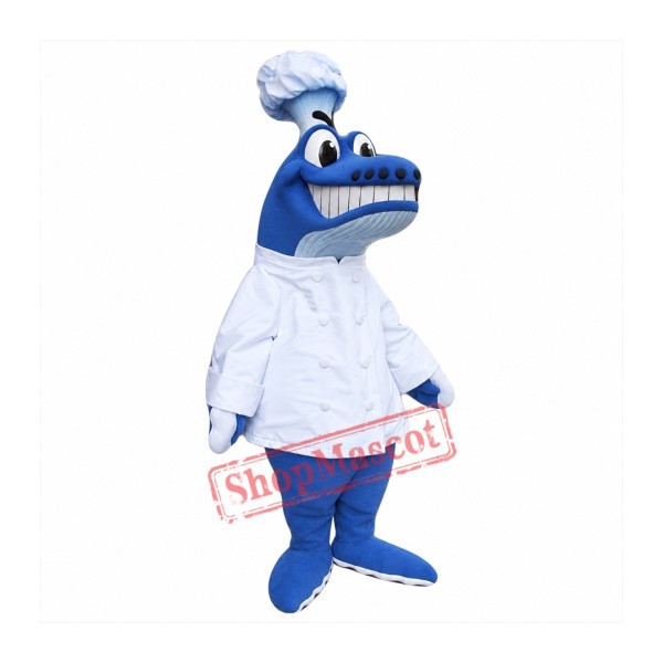 Chef Whale Mascot Costume Chef Whale Mascot Costume