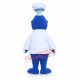 Chef Whale Mascot Costume Chef Whale Mascot Costume