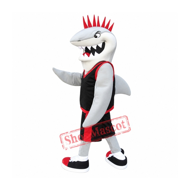 Sport White Shark Mascot Costume Sport White Shark Mascot Costume