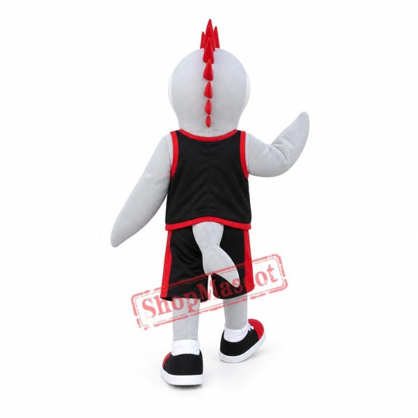 Sport White Shark Mascot Costume Sport White Shark Mascot Costume