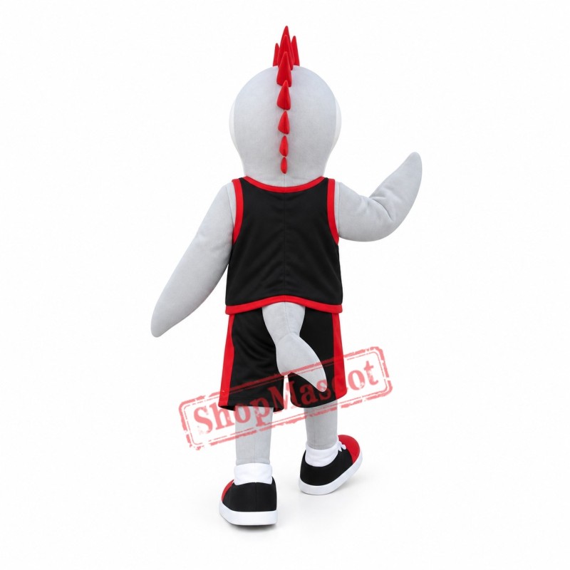 Sport White Shark Mascot Costume Sport White Shark Mascot Costume