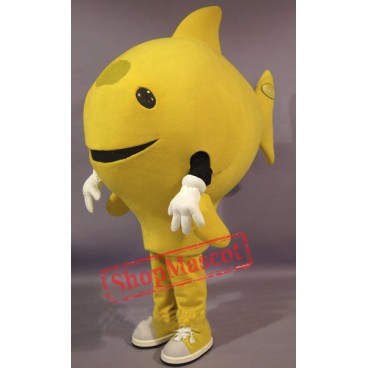 Yellow Fish Mascot Costume