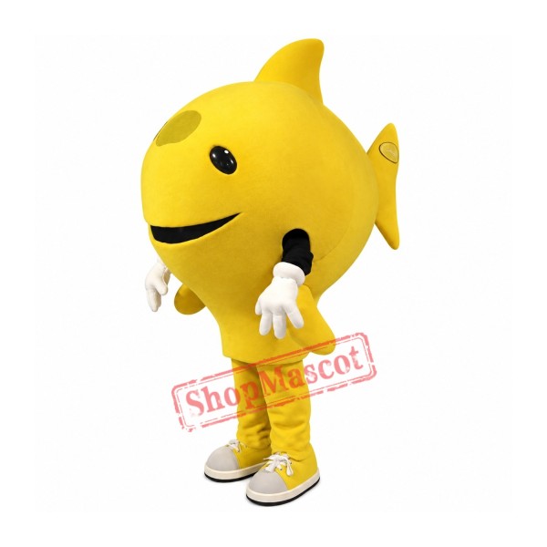 Yellow Fish Mascot Costume