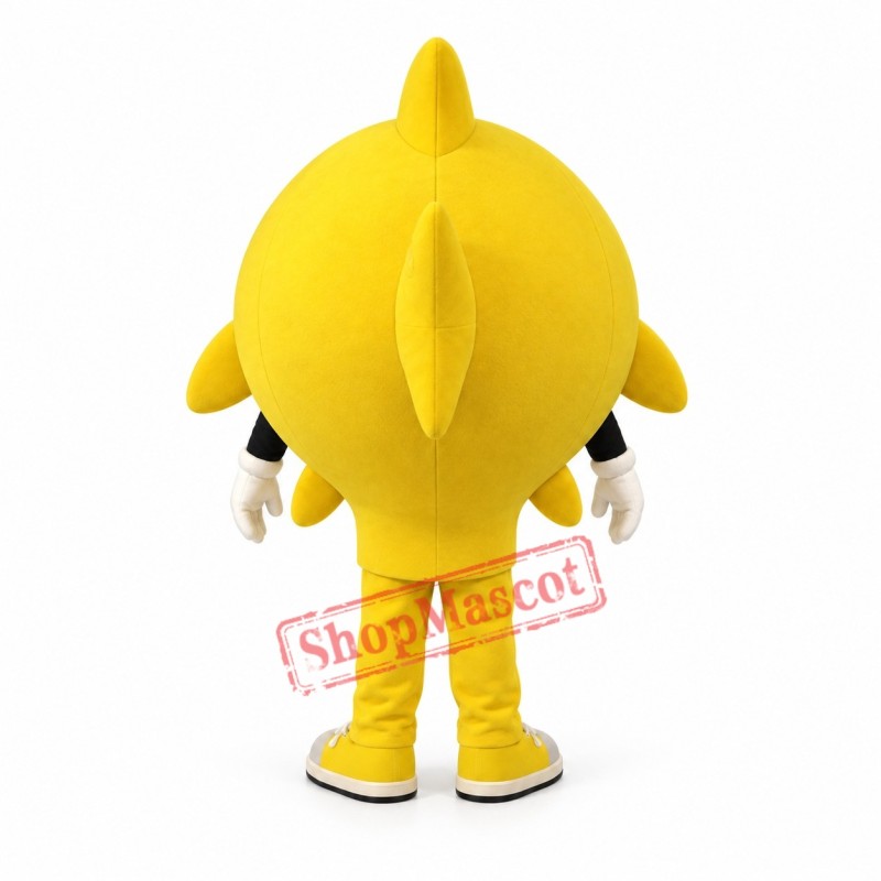 Yellow Fish Mascot Costume Yellow Fish Mascot Costume