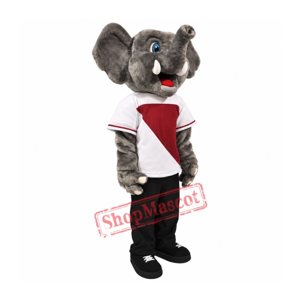Happy Elephant Mascot Costume Happy Elephant Mascot Costume