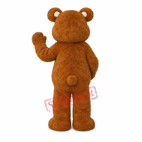 Happy Brown Bear Mascot Costume