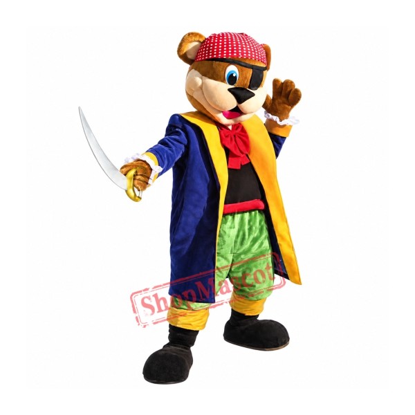 Pirate Bear Mascot Costume Pirate Bear Mascot Costume
