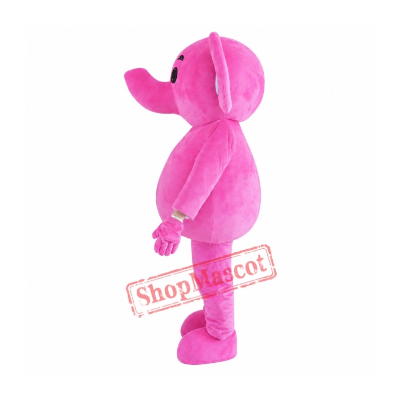 Cute Pink Elephant Mascot Costume Cute Pink Elephant Mascot Costume