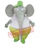 Big Fat Grey Elephant Mascot Costume