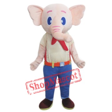  Beige Elephant Mascot Costume