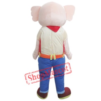  Beige Elephant Mascot Costume