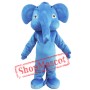 Blue Adult Elephant Mascot Costume
