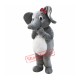 Female Grey Elephant Mascot Costume