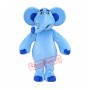 Blue Elephant Mascot Costume For Adults