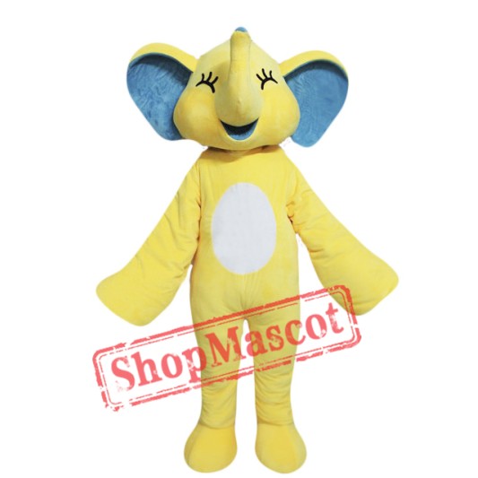 Yellow Elephant Mascot Costume