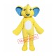 Yellow Elephant Mascot Costume Yellow Elephant Mascot Costume