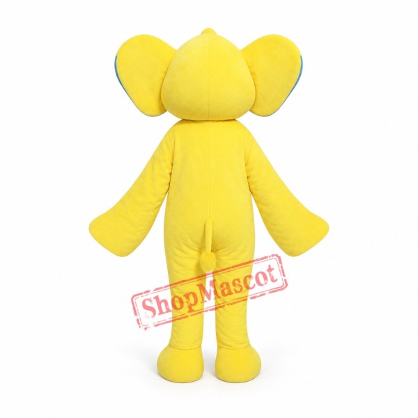 Yellow Elephant Mascot Costume Yellow Elephant Mascot Costume