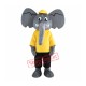 Adult Grey Elephant Mascot Costume Adult Grey Elephant Mascot Costume