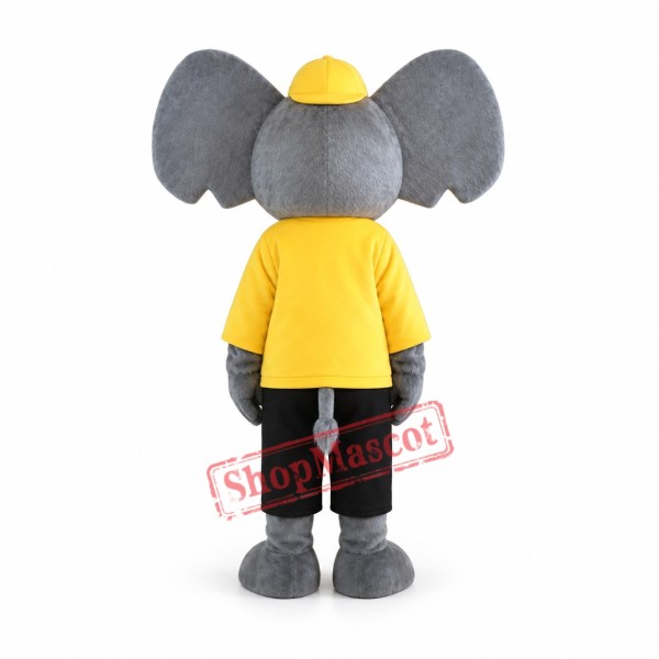 Adult Grey Elephant Mascot Costume Adult Grey Elephant Mascot Costume