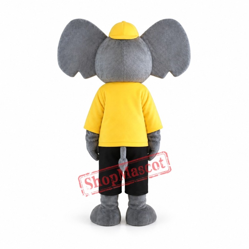 Adult Grey Elephant Mascot Costume Adult Grey Elephant Mascot Costume