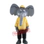 Adult Grey Elephant Mascot Costume
