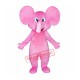 Happy Pink Elephant Mascot Costume