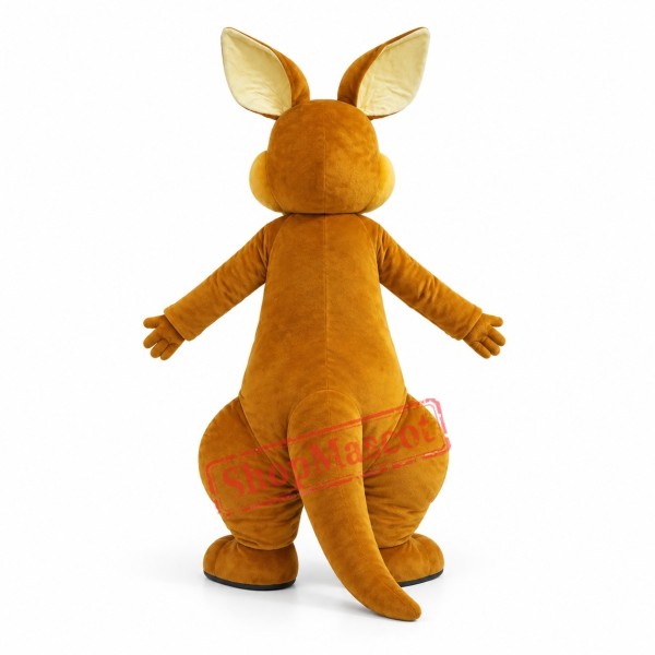 Happy Adult Kangaroo Mascot Costume Happy Adult Kangaroo Mascot Costume