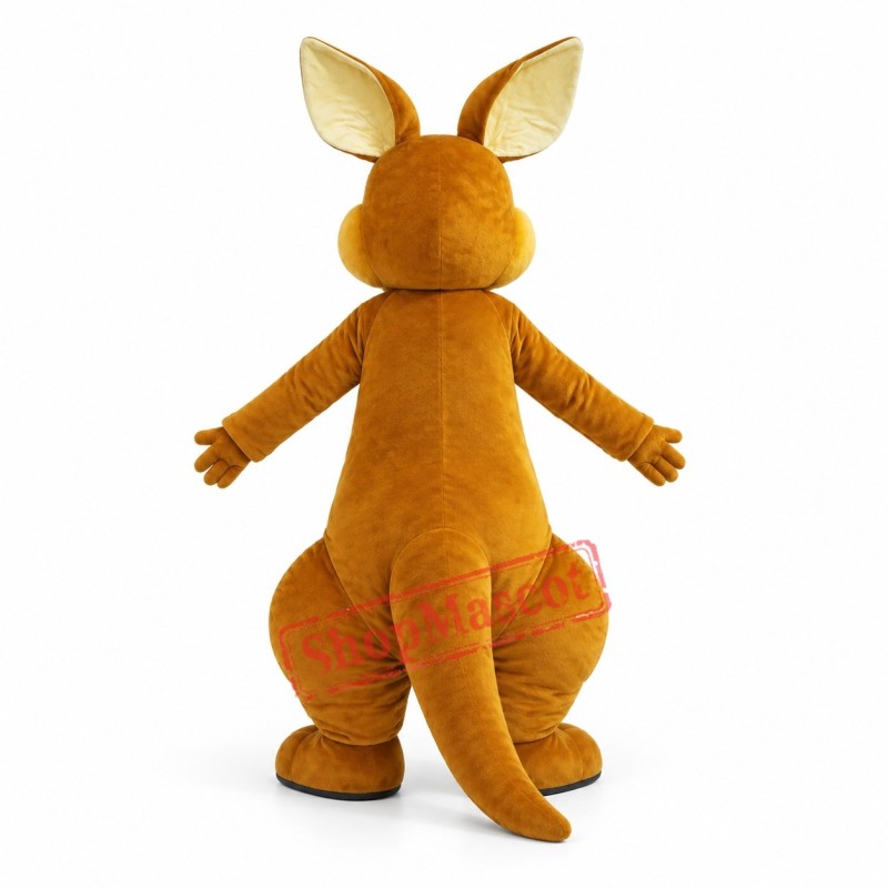 Happy Adult Kangaroo Mascot Costume Happy Adult Kangaroo Mascot Costume