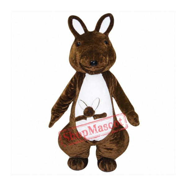 Chocolate Kangaroo Mascot Costume