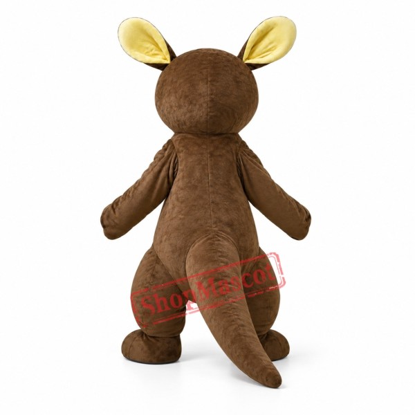 Brown & Yellow Kangaroo Mascot Costume Brown & Yellow Kangaroo Mascot Costume