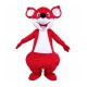 Red Happy Kangaroo Mascot Costume Red Happy Kangaroo Mascot Costume