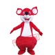 Red Happy Kangaroo Mascot Costume