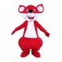 Red Happy Kangaroo Mascot Costume