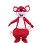 Red Happy Kangaroo Mascot Costume