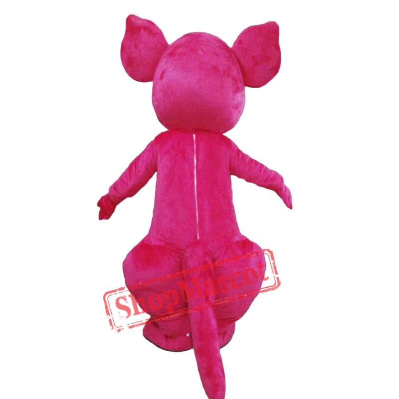 Red Happy Kangaroo Mascot Costume