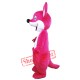 Red Happy Kangaroo Mascot Costume