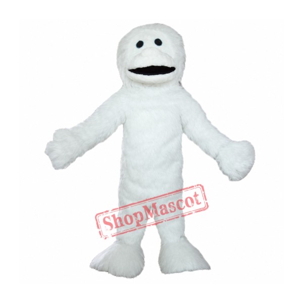 Adult White Yeti Mascot Costume
