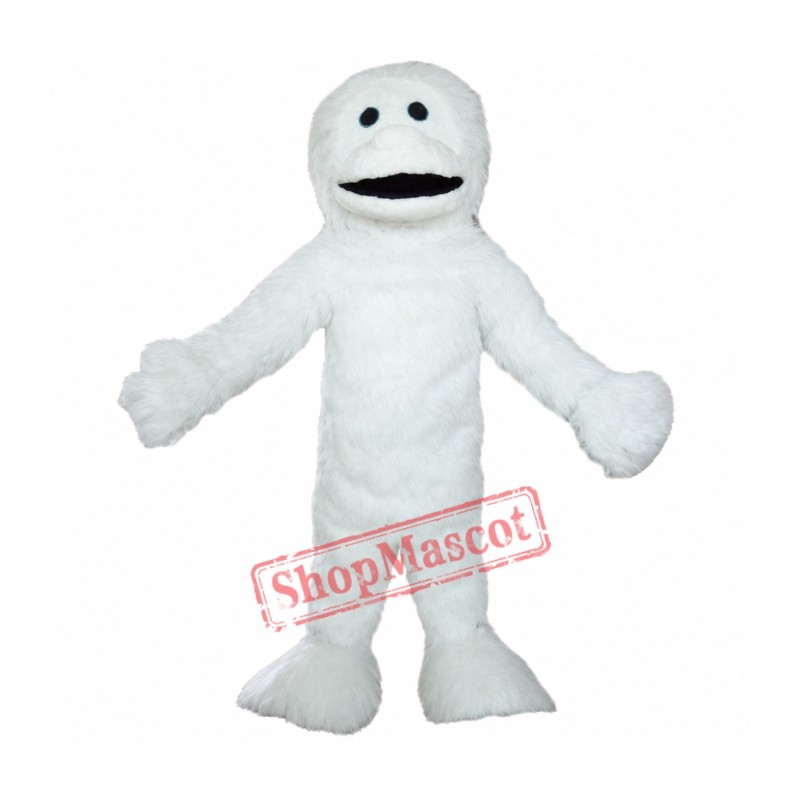 Adult White Yeti Mascot Costume Adult White Yeti Mascot Costume